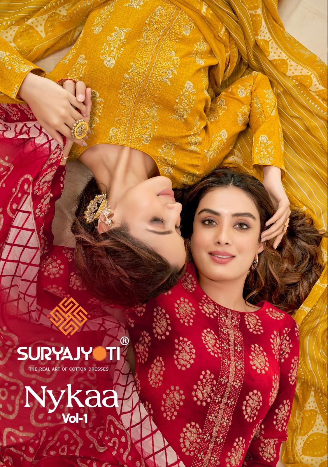 Nykaa Vol 1 Buy Suryajyoti Online Wholesaler Latest Collection Unstitched Salwar Suit Set